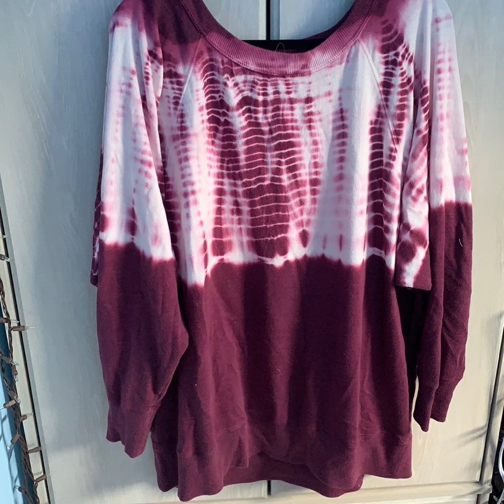 tie-dye pink shirt